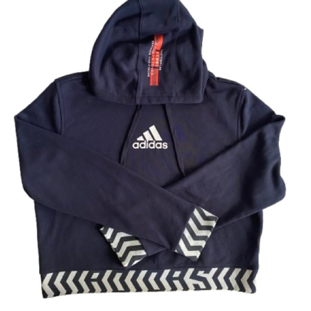 adidas Women's Black and Gray Sweater